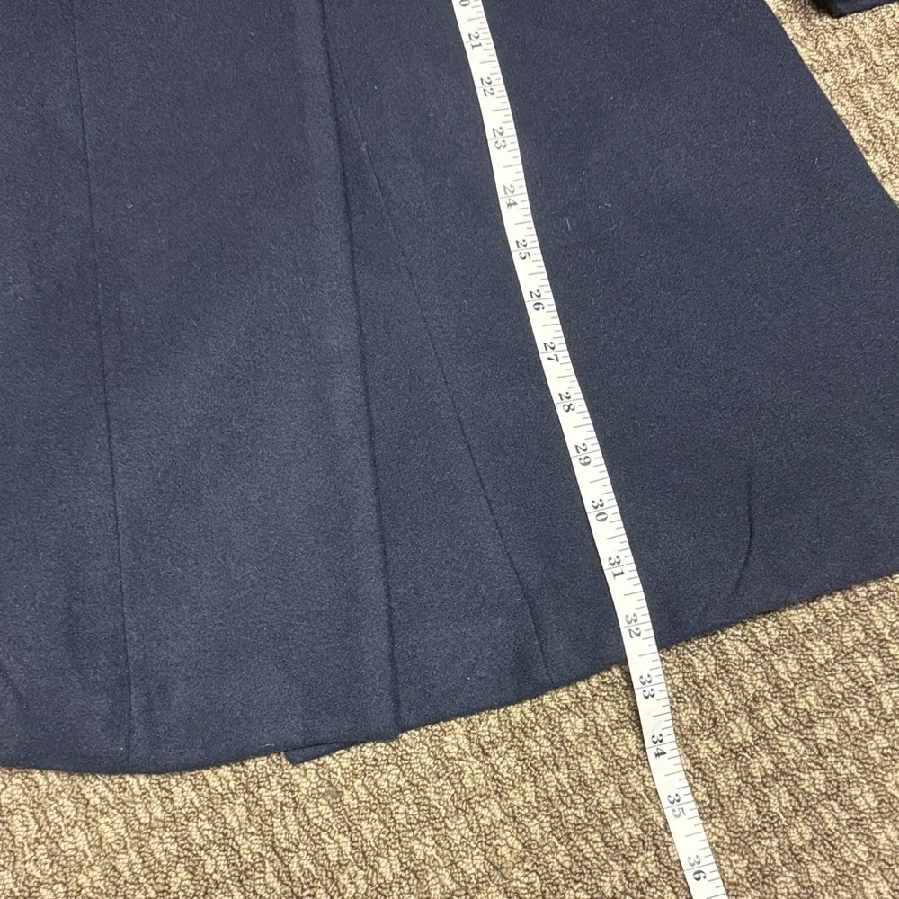 Rothschild Girls Navy Pea Coat w/Red Details Easter Holiday Party Wear